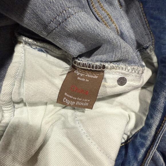 Crysp Denim Jeans Mens 42 Graffiti Art Graphic Distressed Pants Written Indigo 4 - Picture 3 of 16